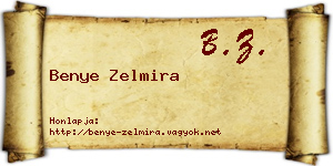 Benye Zelmira névjegykártya